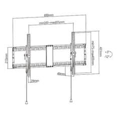 Gembird Držák TV WM-90T-01, 43"-90" (70kg), náklopný