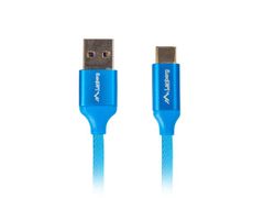 shumee Lanberg Premium QC 3.0 kabel CA-USBO-22CU-0005-BL (USB 2.0 typ AM - USB typ CM; 0,50 m; modrý)