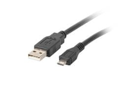 shumee Lanberg kabel CA-USBM-10CC-0010-BK (USB 2.0 M - Micro USB M; 1m; černý)