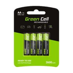 shumee GREEN CELL NABÍJECÍ BATERIE 4X AA R6 2600MAH