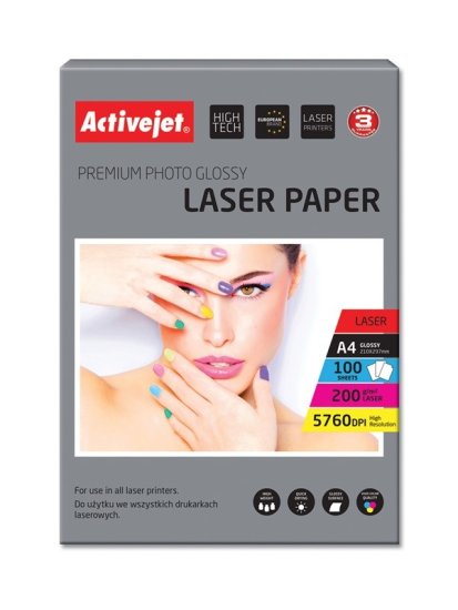 shumee Lesklý fotopapír Activejet AP4-200G100L (A4; 100 ks)