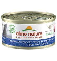 shumee ALMO NATURE HFC Přírodní tuňák s mušlemi - mokré krmivo pro kočky - 70g