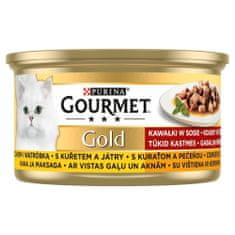 shumee Purina Gourmet Gold Kuře a játra v omáčce 85g