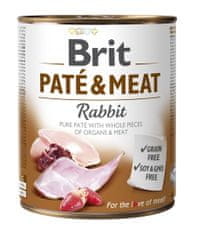 shumee BRIT PATÉ & MEAT krmivo pro psy s králíkem 800g