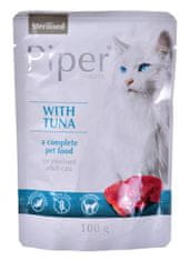 shumee DOLINA NOTECI Piper Sterilized s tuňákem - vlhké krmivo pro sterilizované kočky - 100g