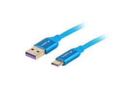 shumee Lanberg Premium kabel CA-USBO-21CU-0005-BL (USB 2.0 typ A - USB typ C; 0,50 m; modrý)