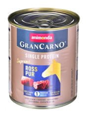 shumee ANIMONDA GranCarno Single Protein: koňské maso - vlhké krmivo pro psy - 800g