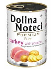 shumee DOLINA NOTECI Premium Pure bohatá na krůtu s bramborami - mokré krmivo pro psy - 800g