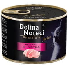 shumee DOLINA NOTECI Premium Junior bohaté na krůtu - mokré krmivo pro kočky - 185g