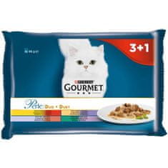 shumee Purina Gourmet Perle Meat Duet - mokré krmivo pro dospělou kočku - 4x85g
