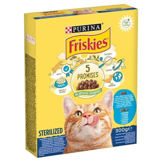 shumee Purina FRISKIES STERILE losos, zelenina 300g