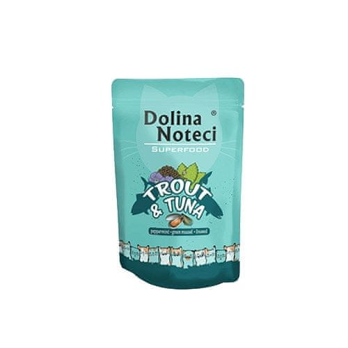 shumee DOLINA NOTECI Superfood se pstruhem a tuňákem - mokré krmivo pro kočky - 85g