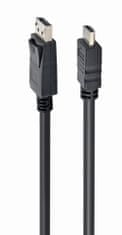 shumee Kabel GEMBIRD CC-DP-HDMI-3M ( DisplayPort M - HDMI M -; 3m; černý)