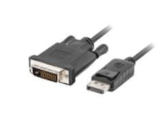 shumee Kabel Lanberg CA-DPDV-10CU-0030-BK (DisplayPort M - DVI-D M; 3m; černý)