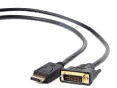 shumee Kabel GEMBIRD CC-DPM-DVIM-6 (DisplayPort M - DVI-D M; 1,8 m; černý)