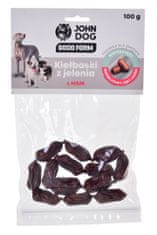 shumee John Dog Sausages silné klouby zuby a kosti Jelen & MSM 100g