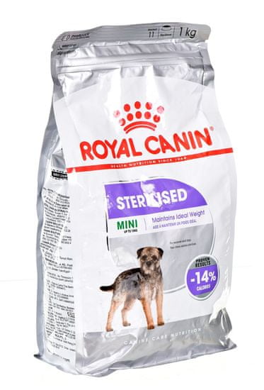 shumee ROYAL CANIN Mini Sterilized - suché krmivo pro dospělé psy malých plemen, po sterilizaci - 1kg