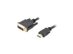 shumee Lanberg kabel CA-HDDV-10CC-0018-BK (HDMI M - DVI-D (18+1) M; 1,8 m; černý)