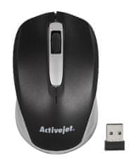shumee Activejet AMY-313 USB bezdrátová myš (optická; 1200 DPI; černá)