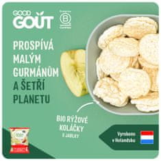 GOOD GOUT BIO Mini rýžové koláčky s jablky 40 g