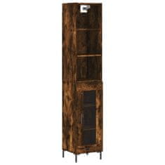 Vidaxl Skříň highboard kouřový dub 34,5 x 34 x 180 cm kompozitní dřevo