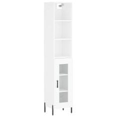 Vidaxl Skříň highboard bílá 34,5 x 34 x 180 cm kompozitní dřevo