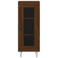 Vidaxl Skříň highboard hnědý dub 34,5 x 34 x 180 cm kompozitní dřevo