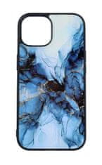 TopQ Kryt Marble iPhone 15 pevný Smoky Blue 105203