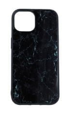 TopQ Kryt Marble iPhone 15 pevný Smoky Black 105204