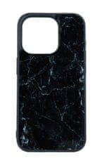 TopQ Kryt Marble iPhone 15 Pro pevný Smoky Black 105205