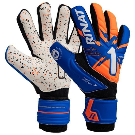 Rinat Brankářské rukavice MAGNETIK TURF modrá/oranžová Velikost rukavic: 9