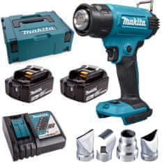 Makita 18V hořák + kufr 4 trysky DHG181RFJ