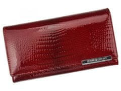 Gregorio Luxusní dámská kožená peněženka s hadím vzorem Gregorio Sissi, červená