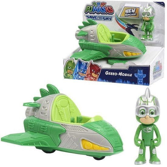 PJ Masks PJ Masks Pyžamasky vozidlo s figurkou - Gekko Greg (zelený)((