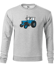 Hobbytriko Mikina s traktorem - Starý traktor Barva: Světle šedý melír, Velikost: 3XL