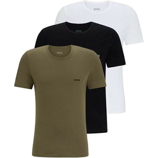 Hugo Boss 3 PACK - pánské triko BOSS Regular Fit 50499445-968