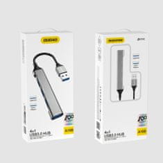 DUDAO A16B HUB adaptér USB - 4x USB, černý