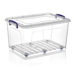 Box úložný CLEAR BOX vysoký 55x37x31cm 42L s kolečky