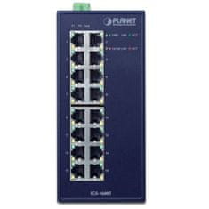 Planet IGS-1600T Průmyslový Switch 16x1Gb, dual 12-48VDC/24VAC, -40~+75°C, fanless