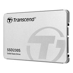 Transcend SSD230S 2TB SSD disk 2.5'' SATA III, 3D TLC, Aluminium casing, 560MB/s R, 520MB/s W stříbrný