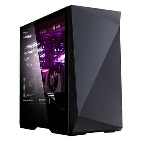 Zalman case miditower Z9 ICEBERG BLACK, bez zdroje, ATX,2x 140mm ventilátor,temperované sklo,2x USB 3.0,2x USB 2.0,1x USB-C,černá