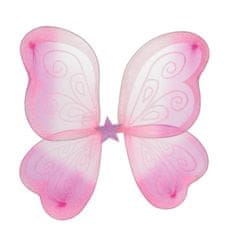 InnoVibe Růžový karnevalový kostým víly s křídly