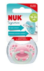 Nuk Dudlík Signature 18-36m box sv.růžová