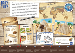 Trefl BRICK TRICK Travel: Pyramida M 260 dílů