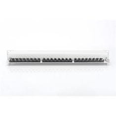 Digitus CAT 6A Patch Panel, stíněný, 1U, 24 portů, 8P8C, šedý, 483 mm (19 ")