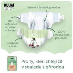 MUUMI BABY 6 Junior 12-24 kg (108 ks), měsíční balení eko plen