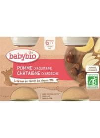 Babybio Jablko s kaštanovým pyré 2x 130 g