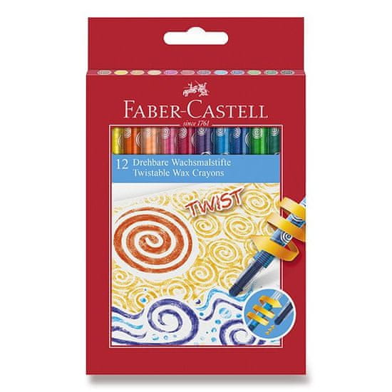 Faber-Castell Voskovky Twist 12 barev