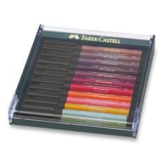 Faber-Castell Popisovače Pitt Artist Pen Brush 267422 12 ks, podzimní barvy