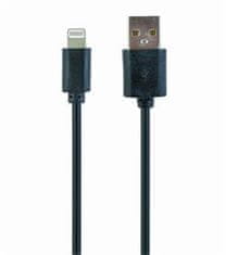 Gembird kábel nabíjací Lightning 8-pin (M) na USB 2.0 (M), 3 m, čierny